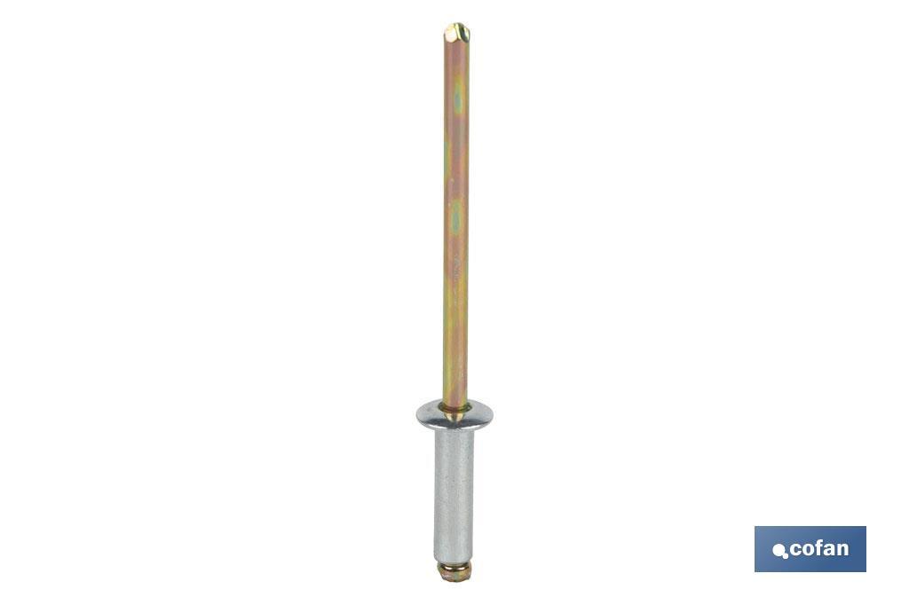 REMACHE ACERO  6 X 22 MM