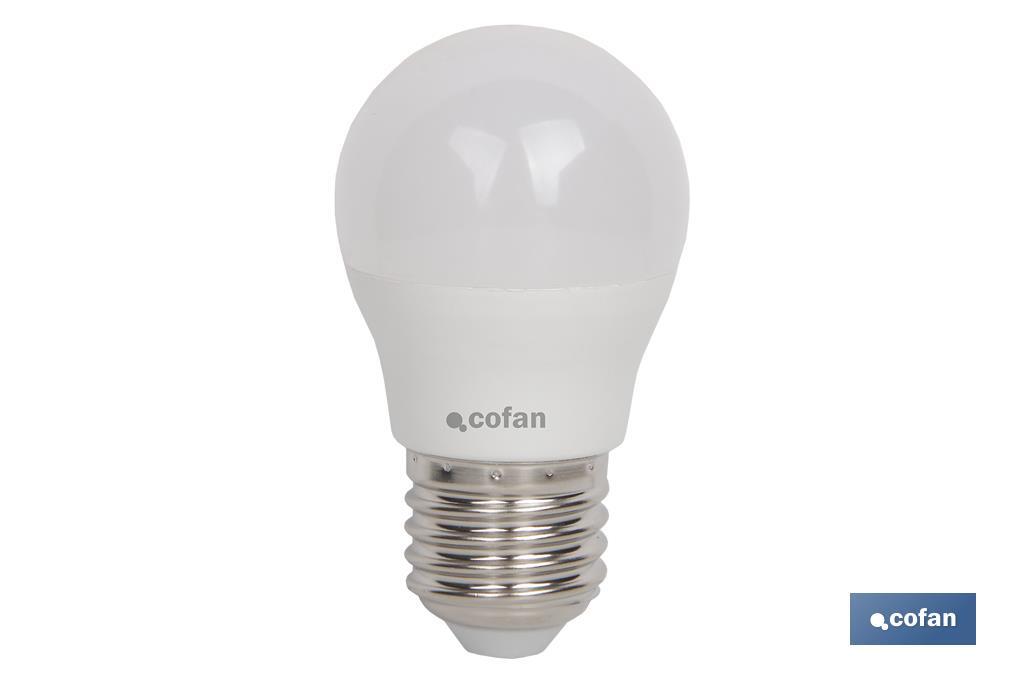 BOMBILLA LED 6W ESFÉRICA E27 220º 470LM 6500K