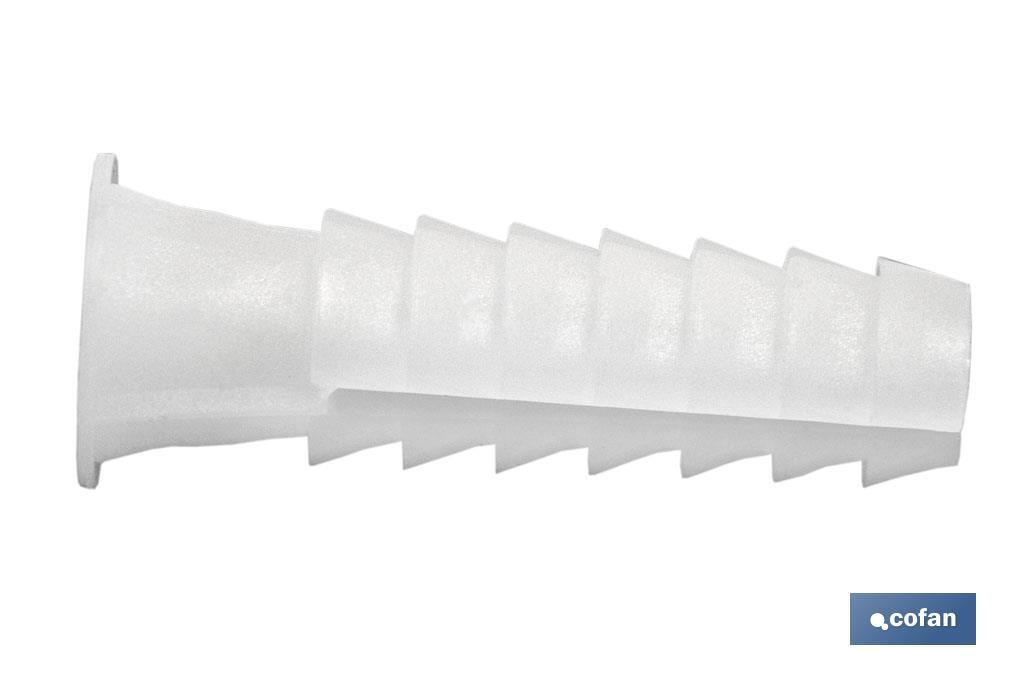 TACO PLÁSTICO TIPO BLANCO 10 MM (PACK: 100 UDS) TACO PLÁSTICO TIPO BLANCO 10 MM (PACK: 100 UDS)
