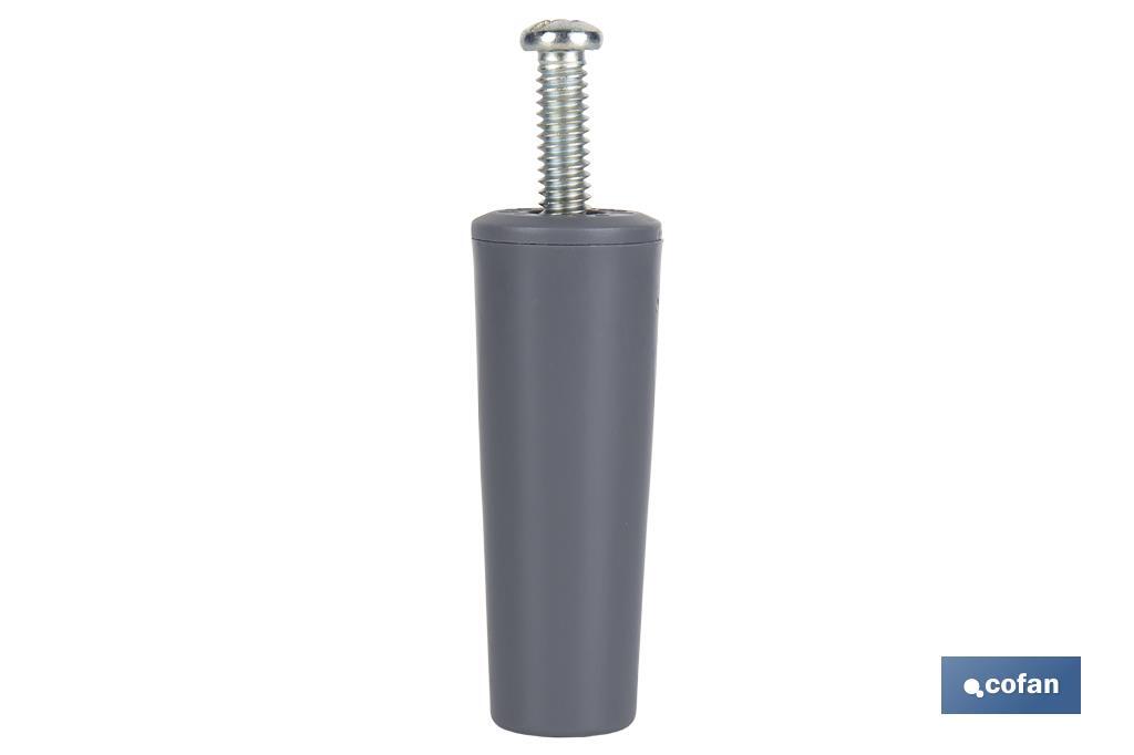 TOPE PERSIANA 60 MM GRIS CON TORNILLO M-6 (PACK: 20 UDS) TOPE PERSIANA 60 MM GRIS CON TORNILLO M-6 (PACK: 20 UDS)