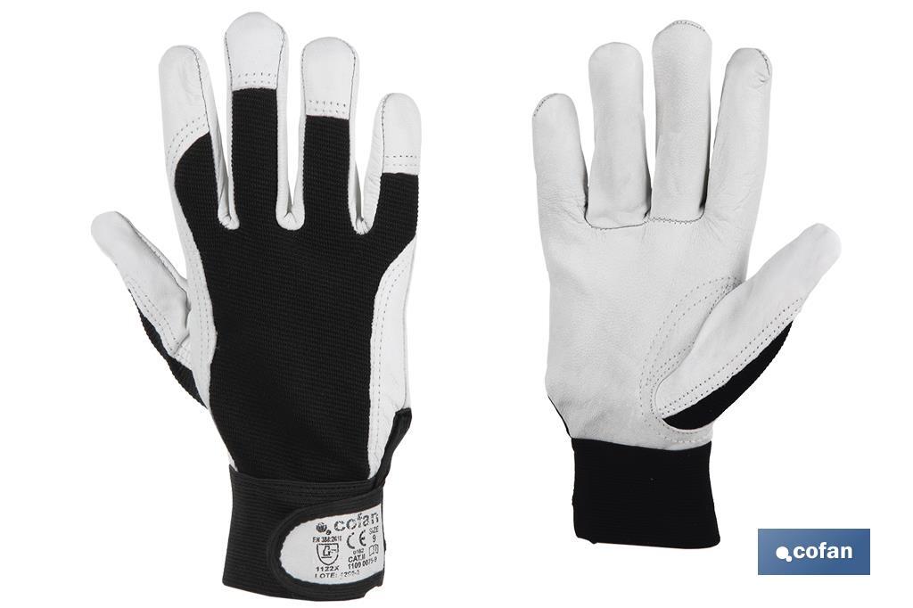 BLÍSTER DE GUANTE DE PIEL VACUNO, DORSO DE TELA Y VELCRO TALLA 9 VENTA UNITARIA (PACK: 1 UDS) BLÍSTER DE GUANTE DE PIEL VACUNO, DORSO DE TELA Y VELCRO TALLA 9 VENTA UNITARIA (PACK: 1 UDS)