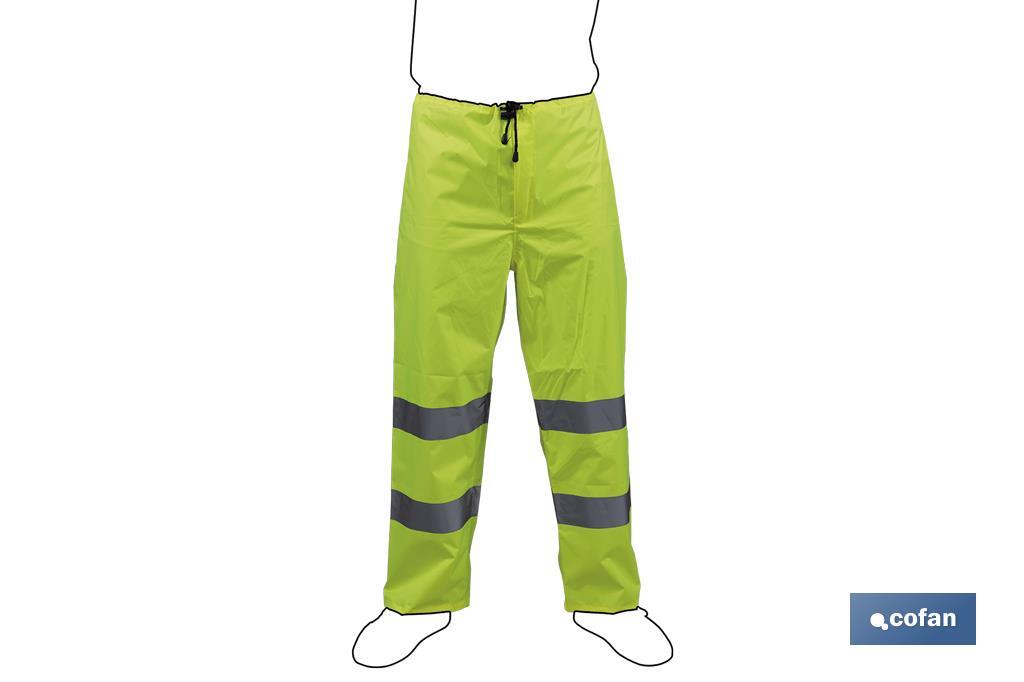 PANTALÓN DE LLUVIA DE ALTA VISIBILIDAD MODELO RIGEL AMARILLA TALLA L (PACK: 1 UDS) PANTALÓN DE LLUVIA DE ALTA VISIBILIDAD MODELO RIGEL AMARILLA TALLA L (PACK: 1 UDS)