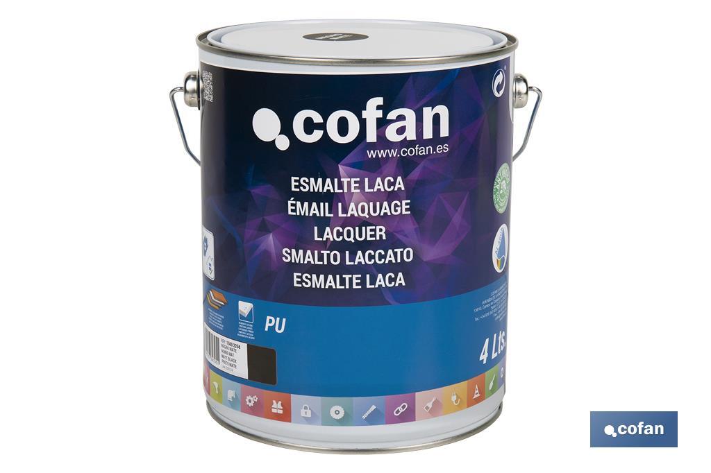 ESMALTE LACA AL AGUA NEGRO 4 L MATE (PACK: 1 UDS) ESMALTE LACA AL AGUA NEGRO 4 L MATE (PACK: 1 UDS)