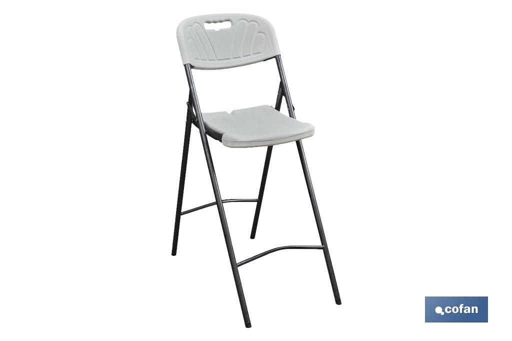 SILLA ALTA PLEGABLE BLANCA ALTURA ASIENTO 74cm (PACK: 2 UDS) SILLA ALTA PLEGABLE BLANCA ALTURA ASIENTO 74cm (PACK: 2 UDS)