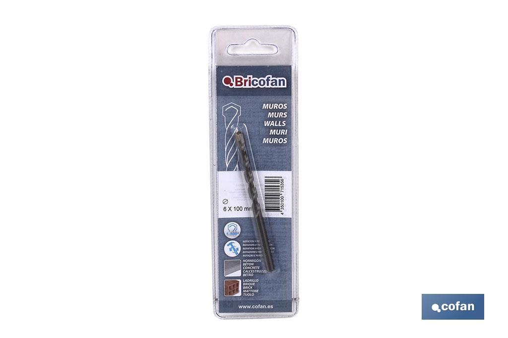 BL 1 UDS BROCA MUROS BRICOFAN 12 X 150 mm (PACK: 1 UDS) BL 1 UDS BROCA MUROS BRICOFAN 12 X 150 mm (PACK: 1 UDS)