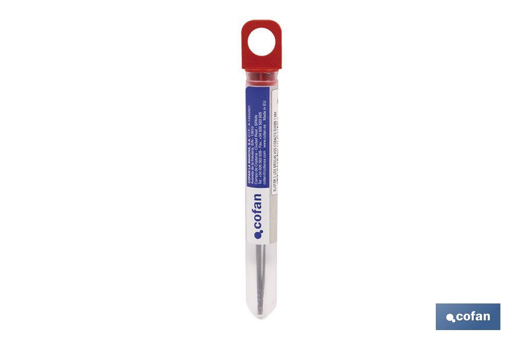 BLISTER 3 UDS BROCAS HSS-COBALTO DIN388 1 MM (PACK: 1 UDS) BLISTER 3 UDS BROCAS HSS-COBALTO DIN388 1 MM (PACK: 1 UDS)