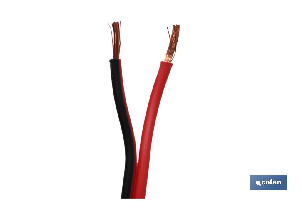ROLLO 100M CABLE PARALELO ROJO/NEGRO (2X1,5) (PACK: 1 UDS) ROLLO 100M CABLE PARALELO ROJO/NEGRO (2X1,5) (PACK: 1 UDS)