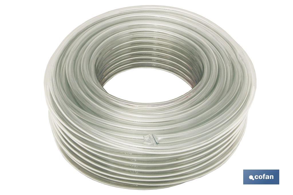 MANGUERA PVC MONOCAPA CRISTAL 5x8mm/100m (PACK: 1 UDS)