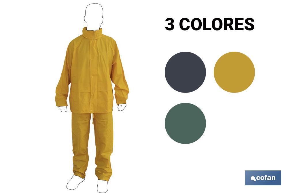 TRAJE DE AGUA PU/PVC AMARILLO TALLA XL (PACK: 1 UDS)