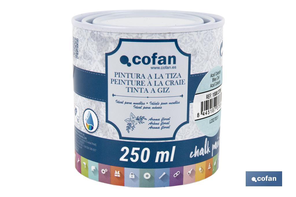 PINTURA A LA TIZA, CHALK PAINT, AZUL CELESTE 250 ML (PACK: 1 UDS)