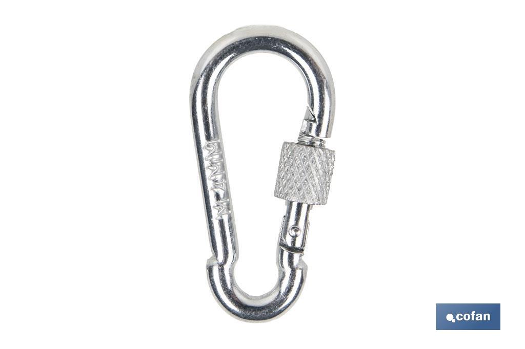 MOSQUETON CON SEGURO M-13X160 venta unitaria (PACK: 1 UDS)