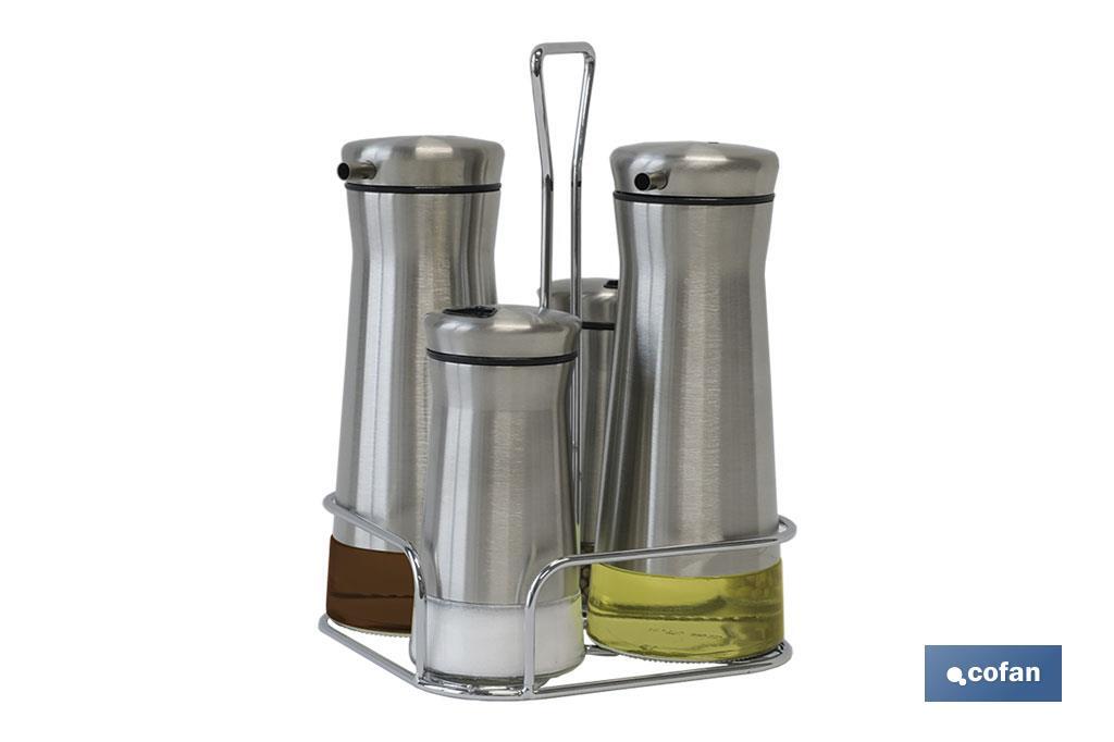 SET ACEITERA MODELO PICUAL INOX 230ML-120ML (PACK: 1 UDS)