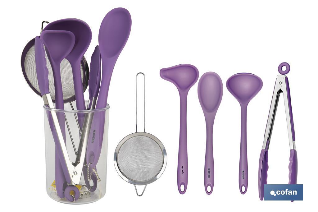 SET DE 6 UTENSILIOS DE COCINA GAMA VERGINI (PACK: 1 UDS)