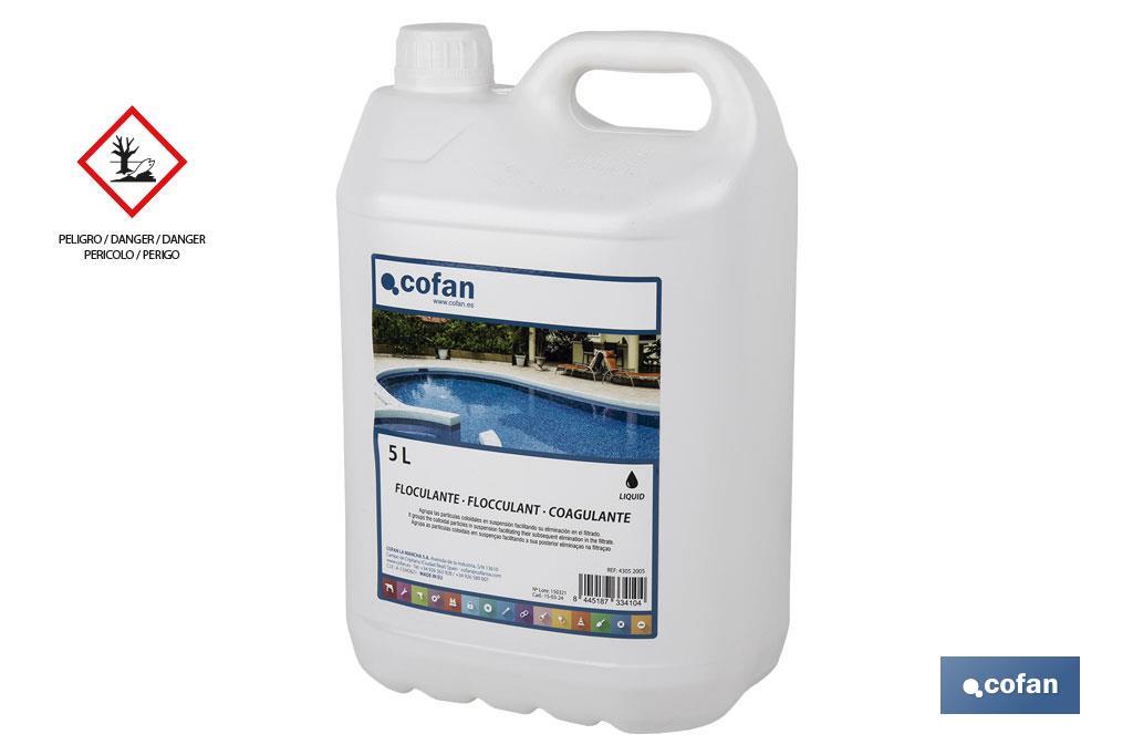 FLOCULANTE LIQUIDO 5L COFAN (PACK: 1 UDS)