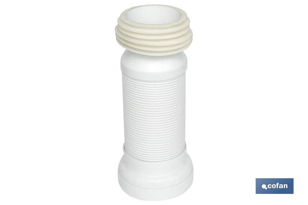 MANGUITO DE CONEXIÓN EXTENSIBLE PARA INODORO Ø110 - 120 MM (PACK: 1 UDS)