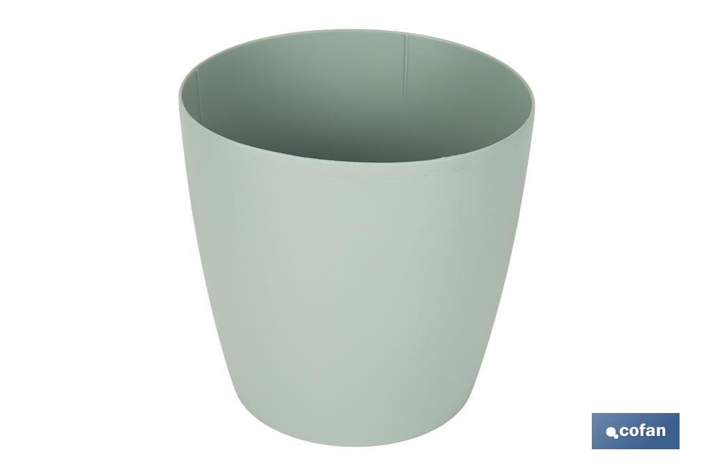 MACETA CAMELIA COLOR VERDE TURQUESA 18X17.8cm (PACK: 12 UDS)