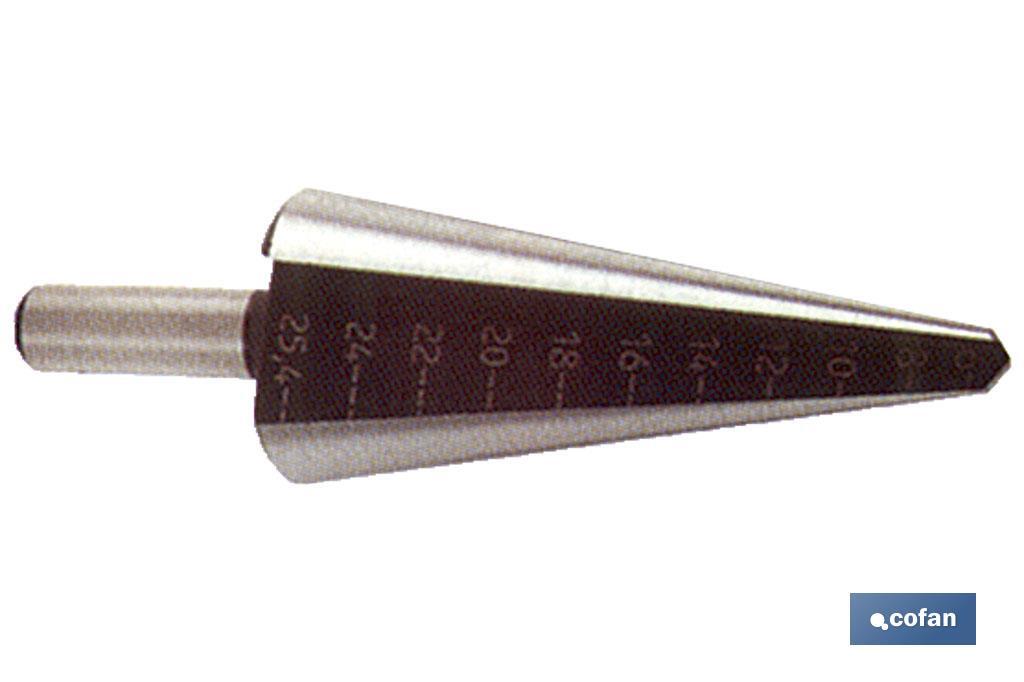 BROCA ESCALONADA HSS-TALAD. 46-60 (PACK: 1 UDS) BROCA ESCALONADA HSS-TALAD. 46-60 (PACK: 1 UDS)
