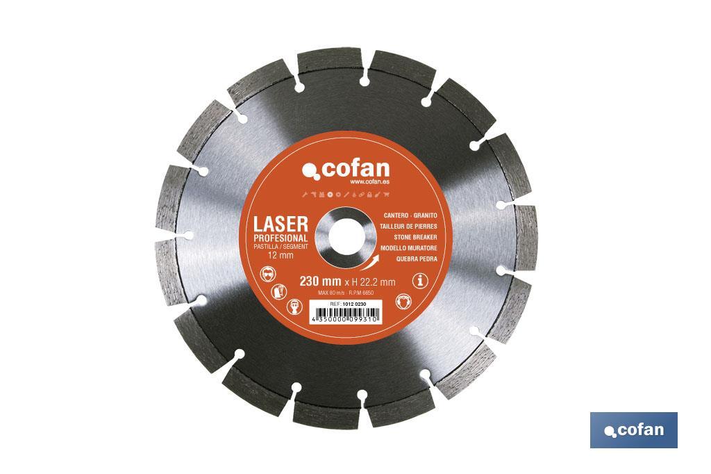 DISCO DIAMANTE MODELO CANTERO H-12MM D-300MM. (PACK: 1 UDS) DISCO DIAMANTE MODELO CANTERO H-12MM D-300MM. (PACK: 1 UDS)