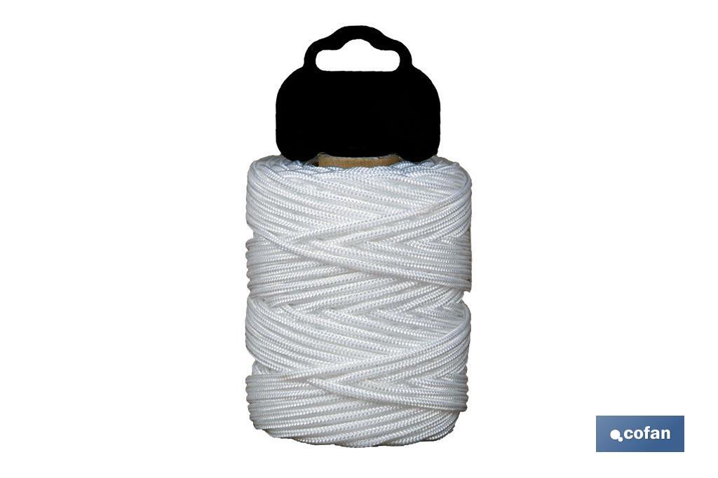 BLISTER RIEL TRENZADO POLI 3MM 50 MTS BCO (PACK: 1 UDS) BLISTER RIEL TRENZADO POLI 3MM 50 MTS BCO (PACK: 1 UDS)
