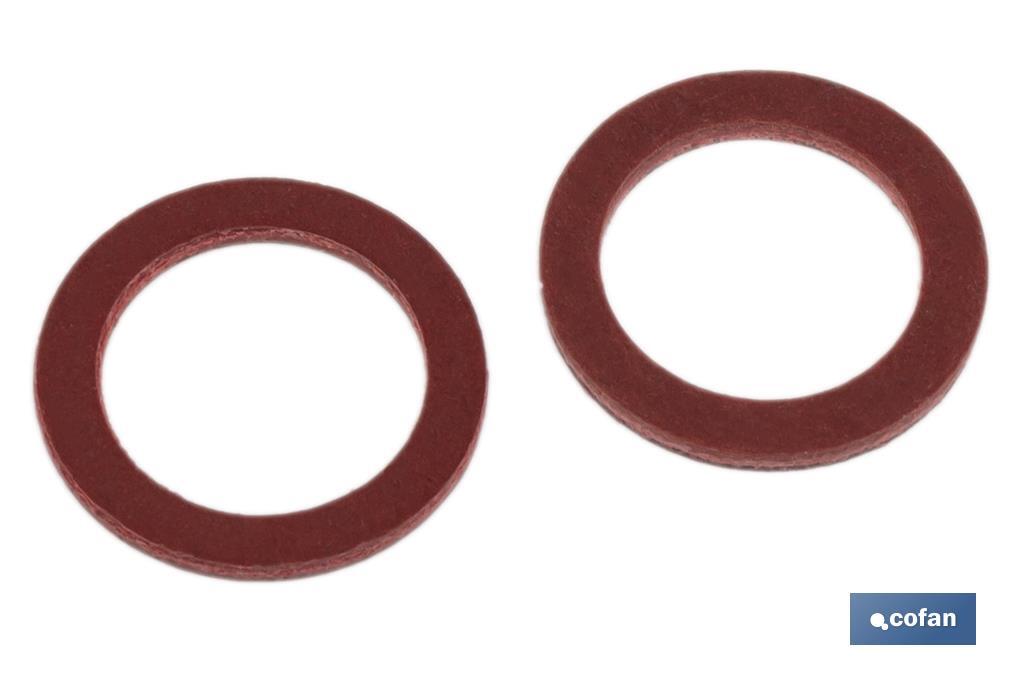 ARANDELA DE FIBRA ROJA M-10 X 16 X 1,5 (PACK: 100 UDS) ARANDELA DE FIBRA ROJA M-10 X 16 X 1,5 (PACK: 100 UDS)