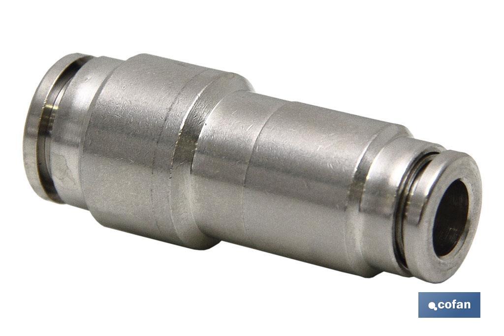 UNIÓN RECTA REDUCIDA TUBO-TUBO LATÓN NIQ. M-8-6 (PACK: 1 UDS) UNIÓN RECTA REDUCIDA TUBO-TUBO LATÓN NIQ. M-8-6 (PACK: 1 UDS)