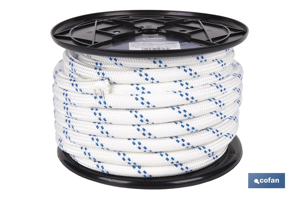 CUERDA TRENZADA POLI 16MM 25 MTS (PACK: 1 UDS)