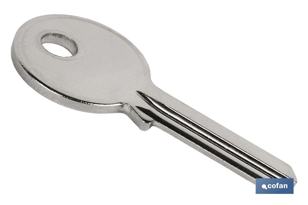 LLAVE BRUTO CANDADO INOX 40MM (REF 10403208-09) (PACK: 1 UDS) LLAVE BRUTO CANDADO INOX 40MM (REF 10403208-09) (PACK: 1 UDS)