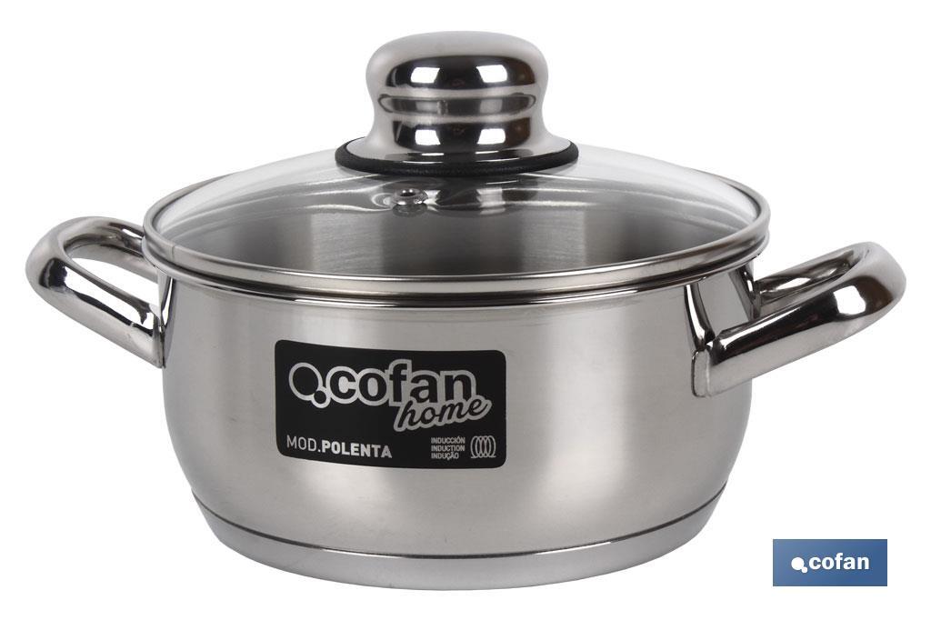 CACEROLA INOX INDUC.5.4L MODELO POLENTA T/ VIDRIO Ø260 MM (PACK: 1 UDS)