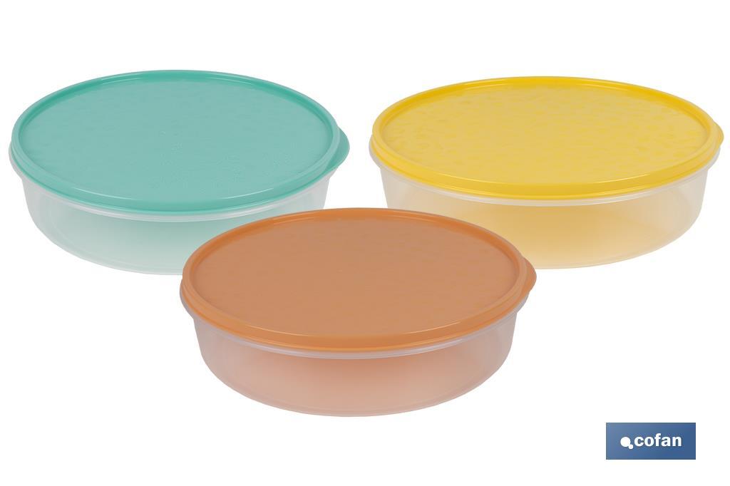 FIAMBRERA TORTILLA REDONDA AMARILLO  24.5X6.5cm venta unitaria (PACK: 1 UDS)