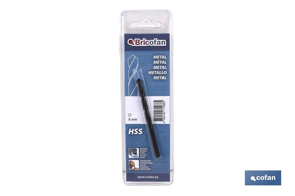 BL 1 UDS HSS DIN338N BRICOFAN 6 mm (PACK: 1 UDS) BL 1 UDS HSS DIN338N BRICOFAN 6 mm (PACK: 1 UDS)