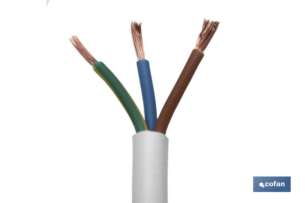 ROLLO 100M MANGUERA BLANCO H05VV-F (3X1MM) (PACK: 1 UDS) ROLLO 100M MANGUERA BLANCO H05VV-F (3X1MM) (PACK: 1 UDS)