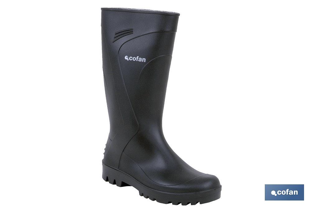 Bota de Agua | Color Negro| Alta Calidad | Fabricada en PVC