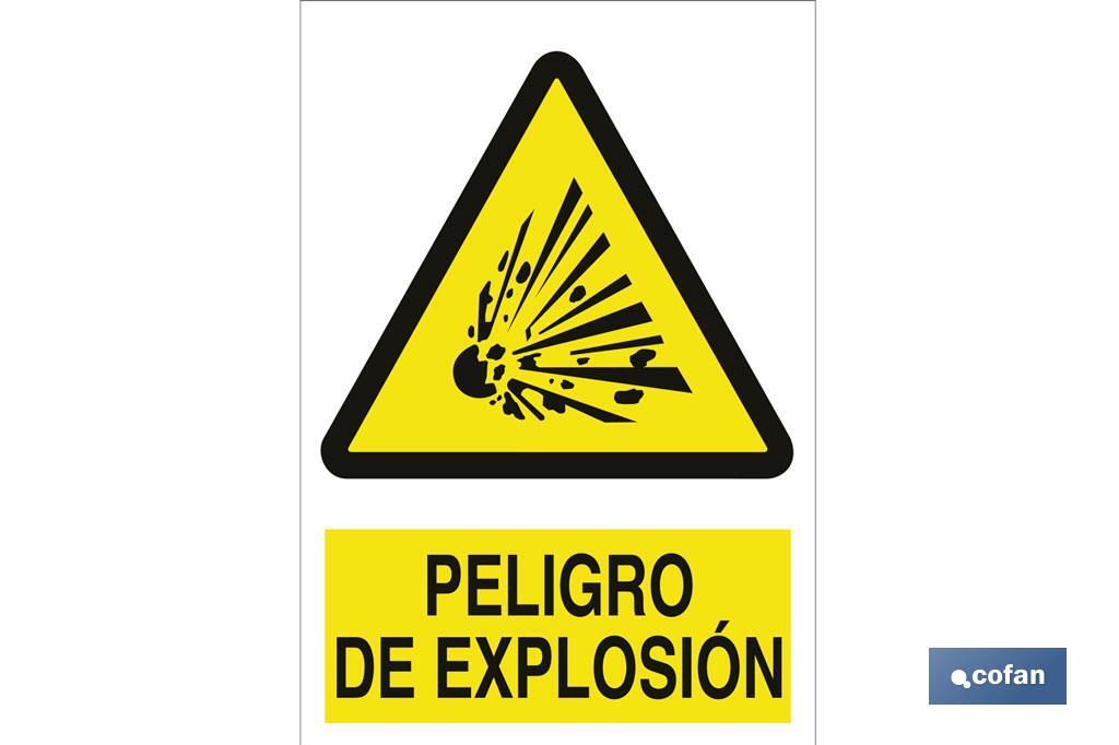 Peligro de explosión