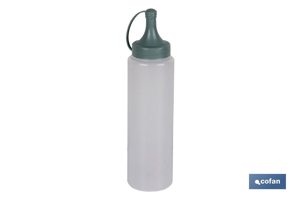 Botella aceitera Gama Albahaca | Botella para Salsas o Aceites| Botella Exprimible de Plástico | Color verde agua